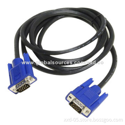 VGA Male to Male LCD/CRT Monitor Cable with 15 Pins